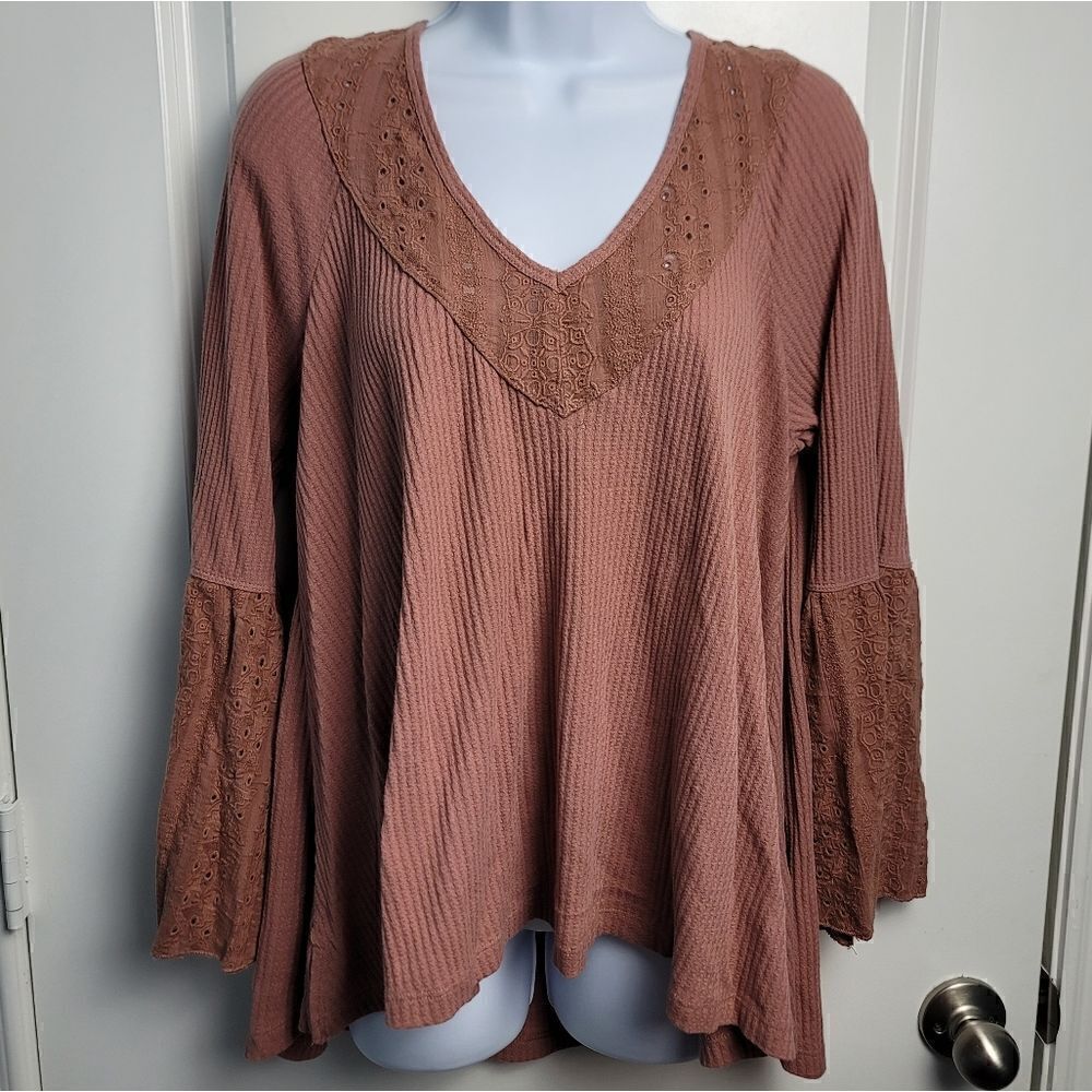 FREE PEOPLE Dusty Rose Top